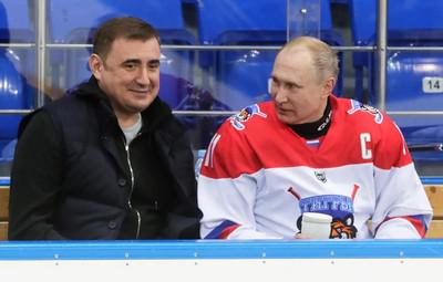 Алексей Дюмин и Владимир Путин